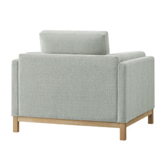Roscoe Mist Fabric Armchair - Ornate Home