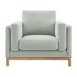 Roscoe Mist Fabric Armchair - Ornate Home