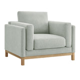 Roscoe Mist Fabric Armchair - Ornate Home