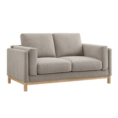 Roscoe Pewter 63 inch Fabric Loveseat - Ornate Home