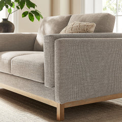 Roscoe Pewter 63 inch Fabric Loveseat - Ornate Home