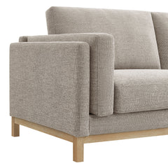 Roscoe Pewter 81 inch Fabric Sofa - Ornate Home
