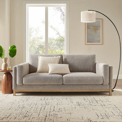 Roscoe Pewter 81 inch Fabric Sofa - Ornate Home