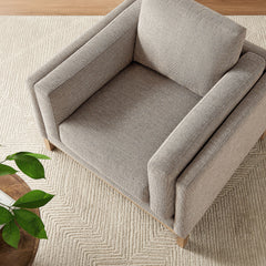 Roscoe Pewter Fabric Armchair - Ornate Home