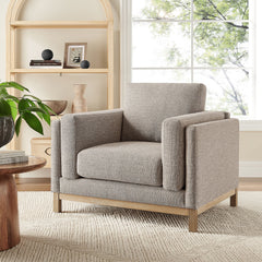 Roscoe Pewter Fabric Armchair - Ornate Home