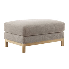 Roscoe Pewter Fabric Ottoman - Ornate Home