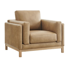 Roscoe Toast Vegan Leather Armchair - Ornate Home