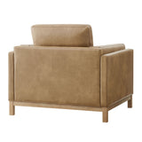 Roscoe Toast Vegan Leather Armchair - Ornate Home