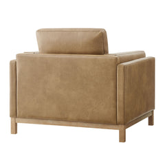 Roscoe Toast Vegan Leather Armchair - Ornate Home