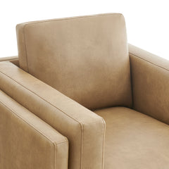 Roscoe Toast Vegan Leather Armchair - Ornate Home