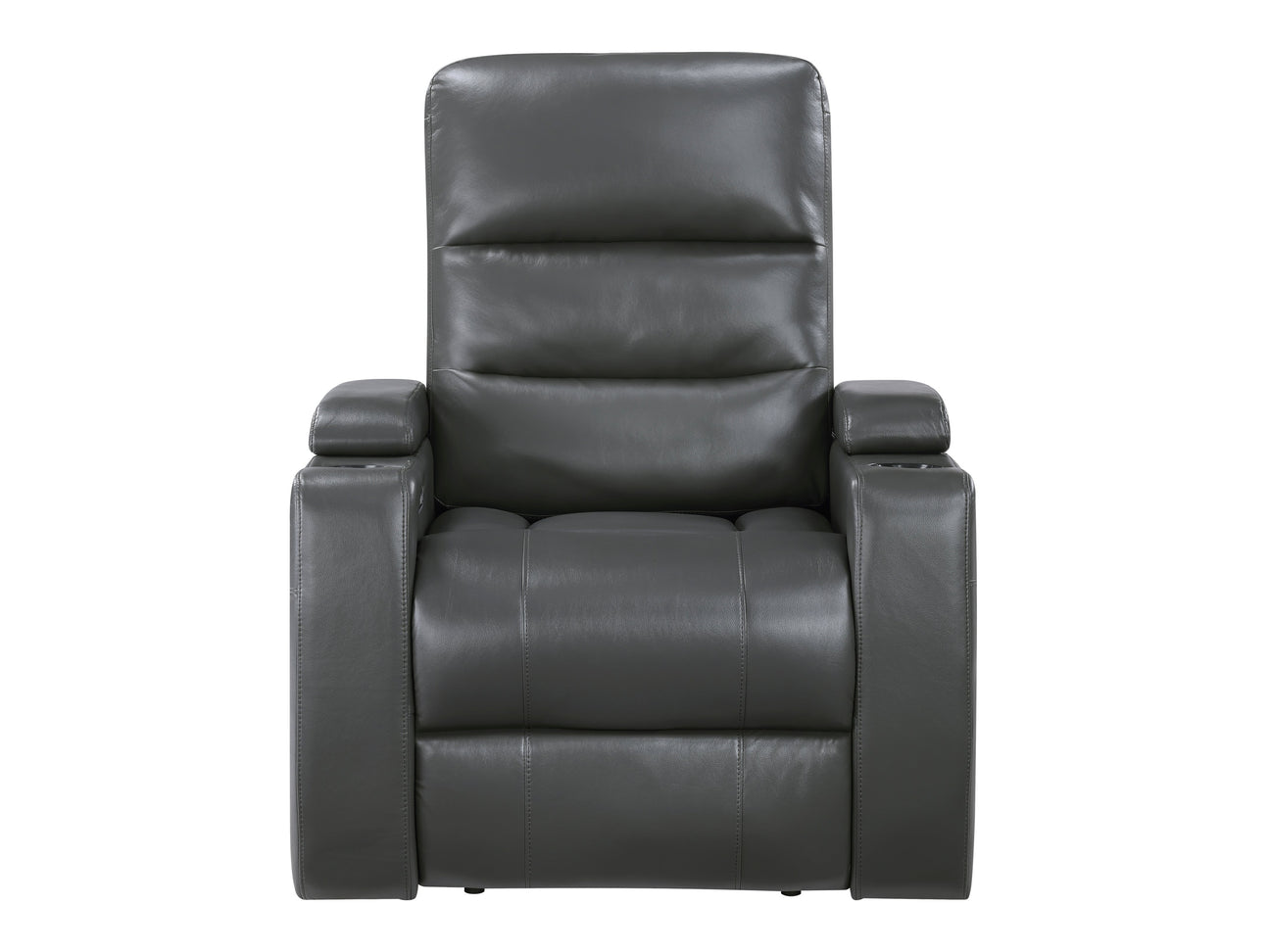 Rose Hill Gray Power Reclining Chair w/ Power Headrest - Ornate Home