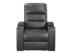 Rose Hill Gray Power Reclining Chair w/ Power Headrest - Ornate Home