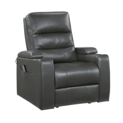 Rose Hill Gray Power Reclining Chair w/ Power Headrest - Ornate Home