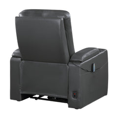 Rose Hill Gray Power Reclining Chair w/ Power Headrest - Ornate Home
