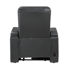 Rose Hill Gray Power Reclining Chair w/ Power Headrest - Ornate Home