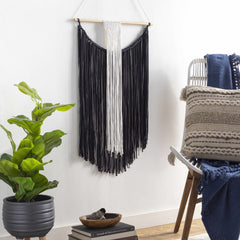 Rosebank Boho Black and White Wall Hanging - Clearance - Ornate Home