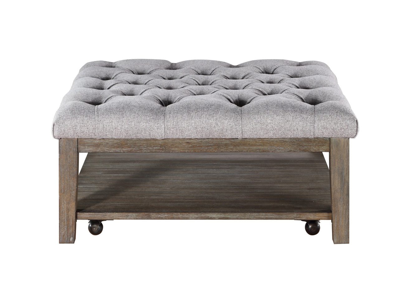 Roseboro Wire Brushed Dark Gray Cocktail Table - Ornate Home