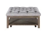 Roseboro Wire Brushed Dark Gray Cocktail Table - Ornate Home
