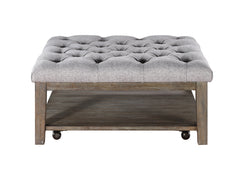 Roseboro Wire Brushed Dark Gray Cocktail Table - Ornate Home