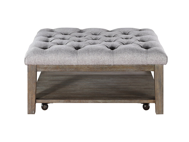 Roseboro Wire Brushed Dark Gray Cocktail Table - Ornate Home