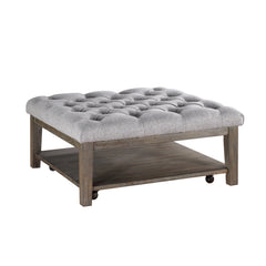 Roseboro Wire Brushed Dark Gray Cocktail Table - Ornate Home