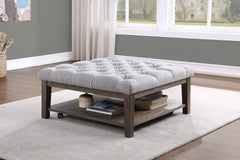 Roseboro Wire Brushed Dark Gray Cocktail Table - Ornate Home