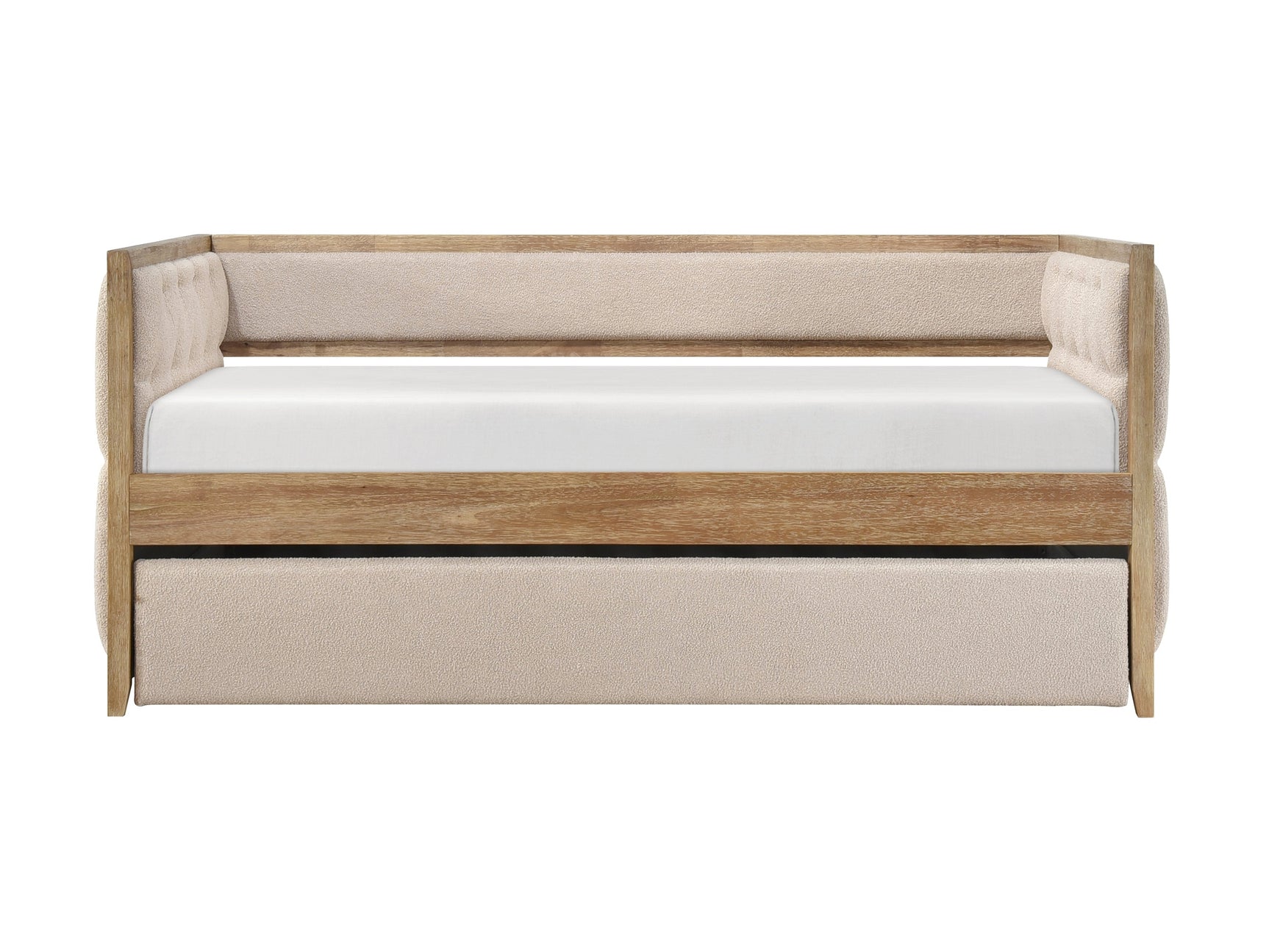 Roseburg Wire Brushed Natural / Beige Daybed with Trundle - Ornate Home