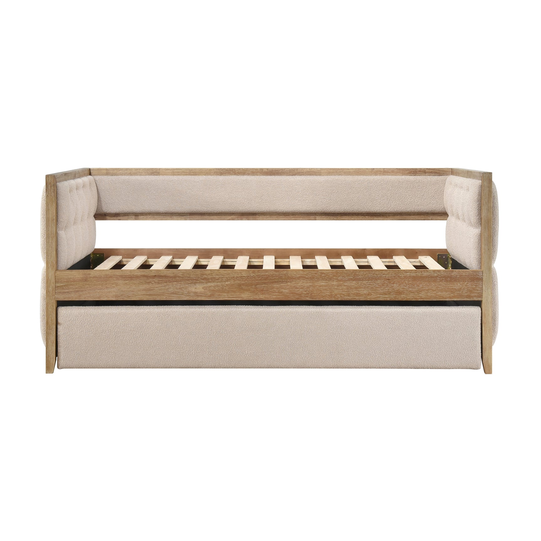 Roseburg Wire Brushed Natural / Beige Daybed with Trundle - Ornate Home