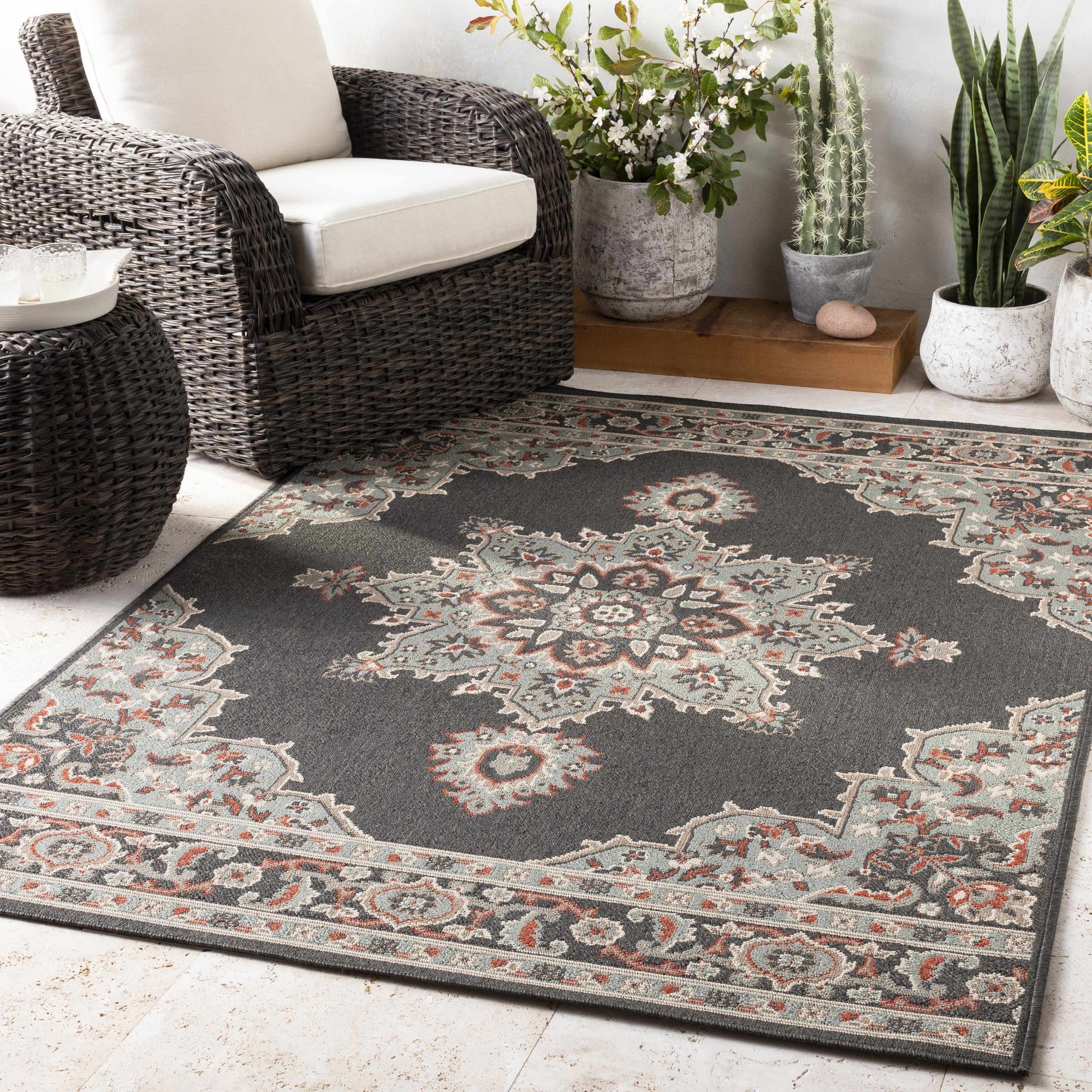 Roseglen Outdoor Area Rug - Clearance - Ornate Home