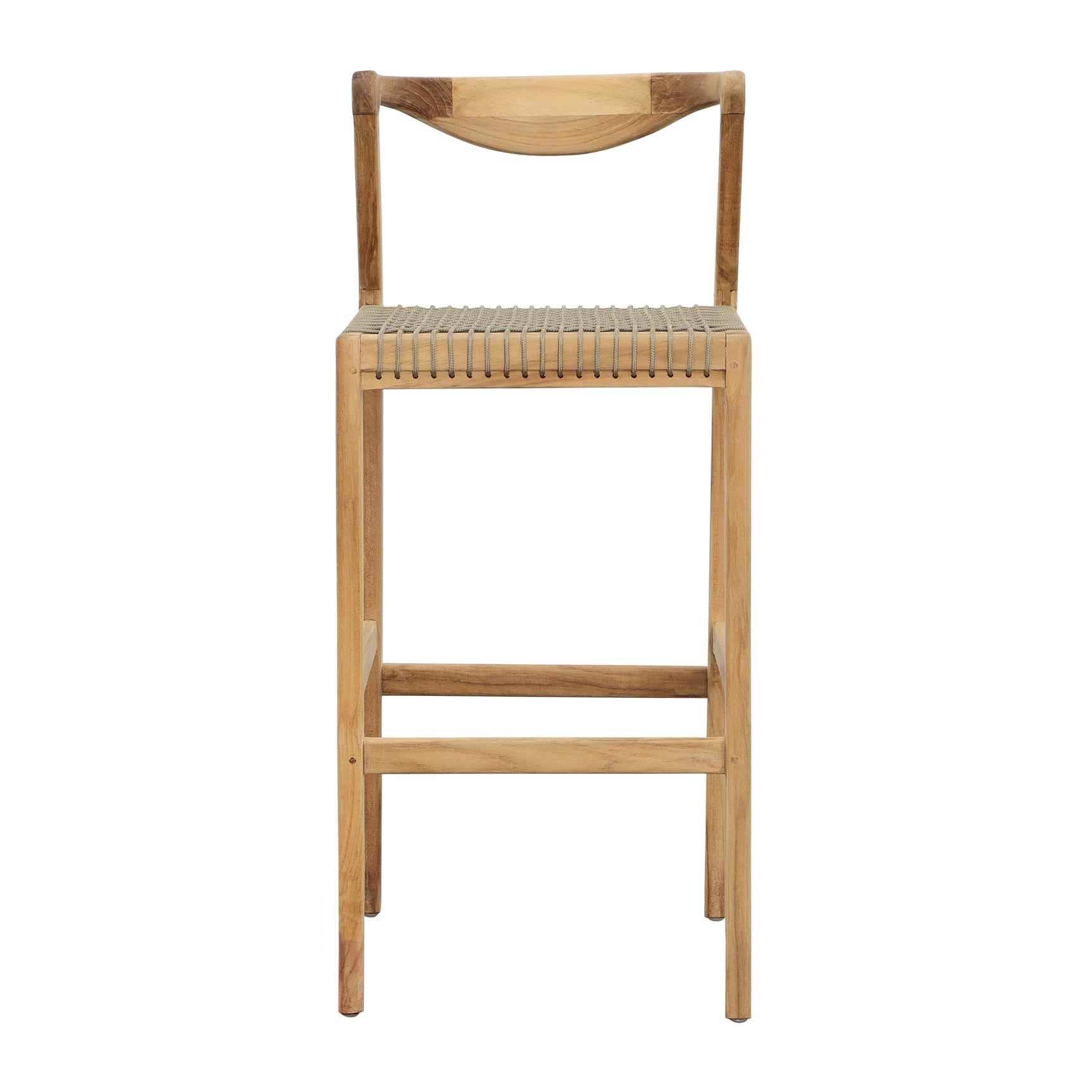 Rosel Natural/Taupe Outdoor Barstool - Ornate Home
