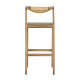 Rosel Natural/Taupe Outdoor Barstool - Ornate Home