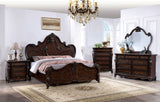 Roselli Dark Cherry Queen Bed - Ornate Home
