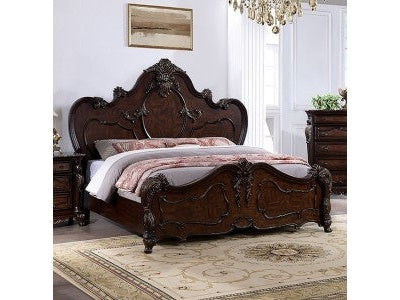 Roselli Dark Cherry Queen Bed - Ornate Home