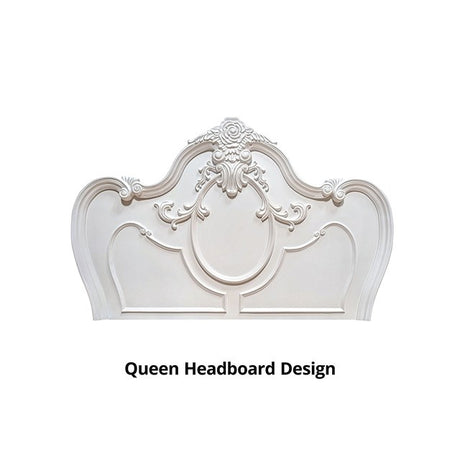 Roselli White 5 Pc. Queen Bedroom Set w/ Chest - Ornate Home