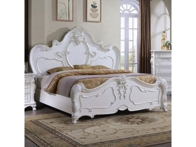 Roselli White E.King Bed - Ornate Home