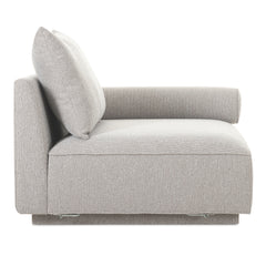 Rosello Light Grey Right Arm Facing Chair - Ornate Home