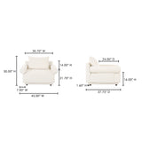 Rosello White Armchair - Ornate Home