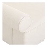 Rosello White Left Arm Facing Chair - Ornate Home