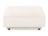 Rosello White Ottoman - Ornate Home