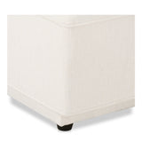 Rosello White Ottoman - Ornate Home