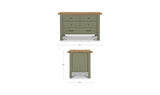 Rosemary Green Kitchen Island - Ornate Home