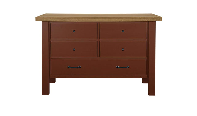 Rosemary Red Kitchen Island - Ornate Home
