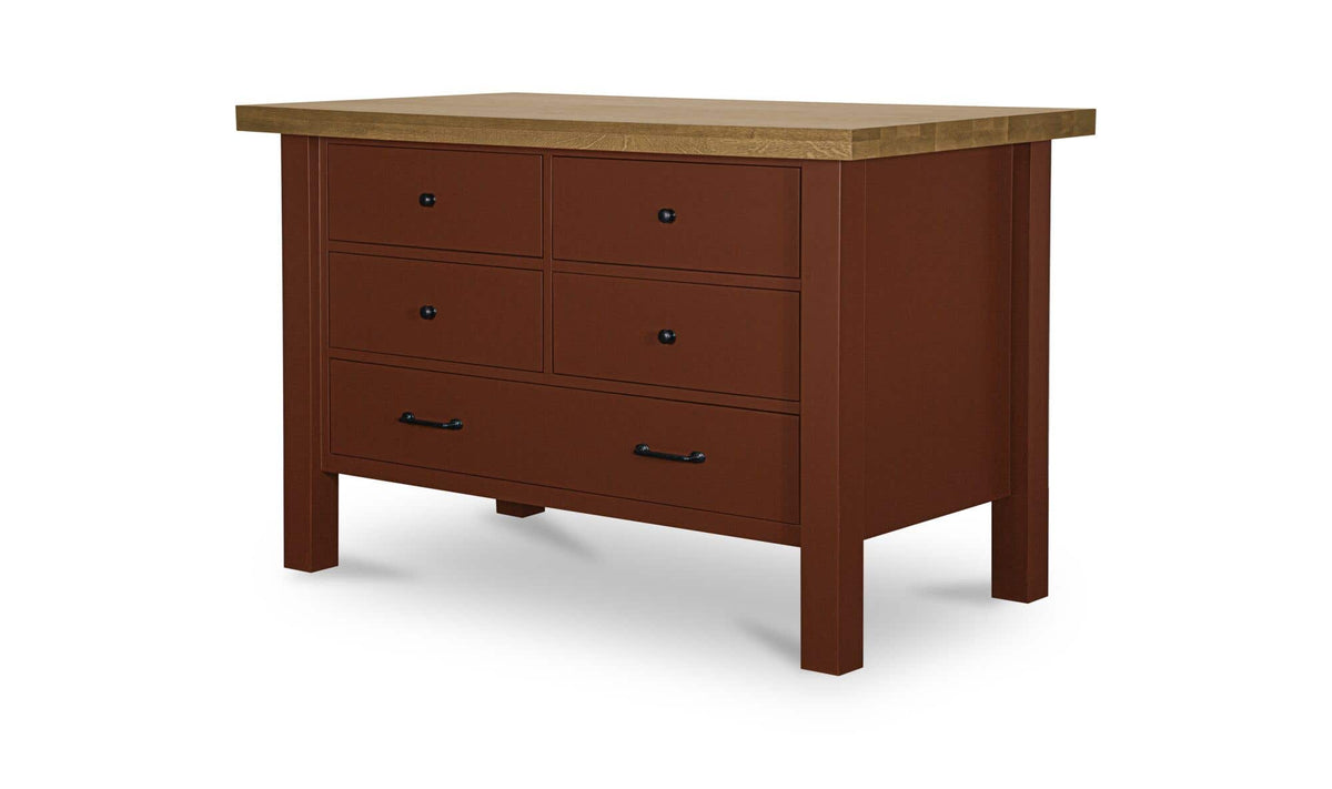 Rosemary Red Kitchen Island - Ornate Home