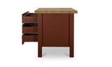 Rosemary Red Kitchen Island - Ornate Home