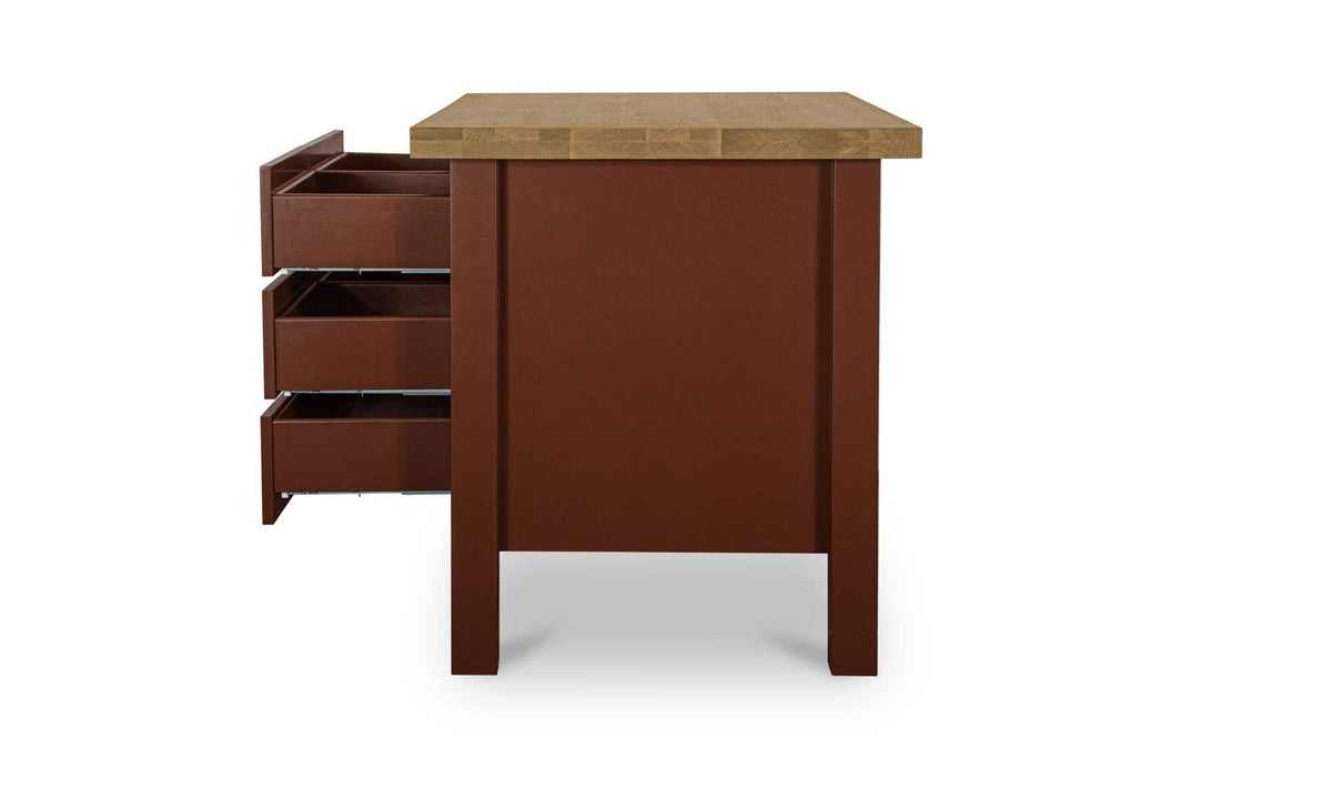Rosemary Red Kitchen Island - Ornate Home