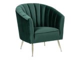 Rosemont Accent Chair in Green and Gold - Ornate Home