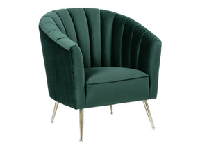 Rosemont Accent Chair in Green and Gold - Ornate Home