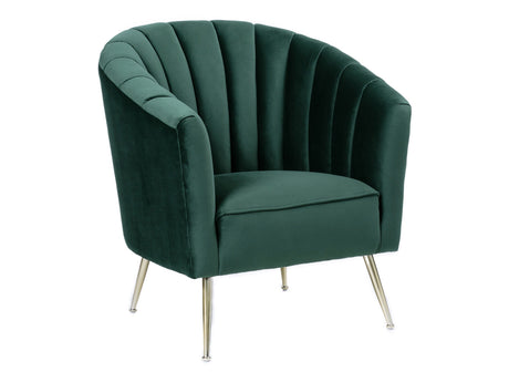 Rosemont Accent Chair in Green and Gold - Ornate Home