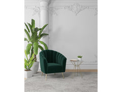 Rosemont Accent Chair in Green and Gold (set of 2) - Ornate Home