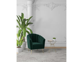 Rosemont Accent Chair in Green and Gold (set of 2) - Ornate Home